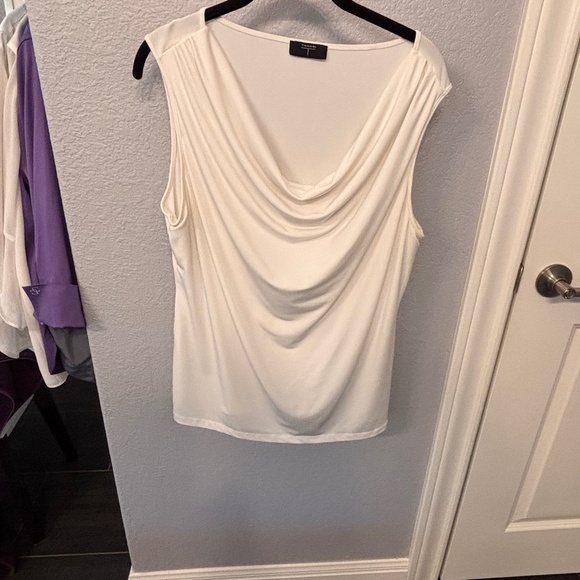 Tahari Drape neck Blouse - Picture 1 of 2